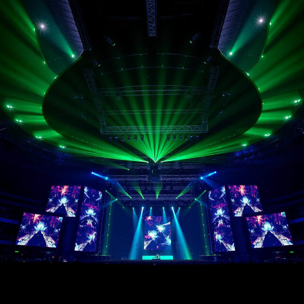 Palco de evento corporativo